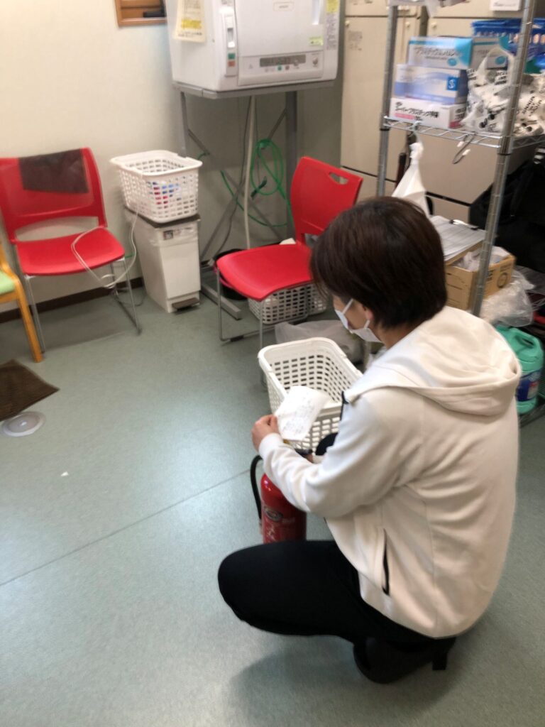 消火訓練の様子