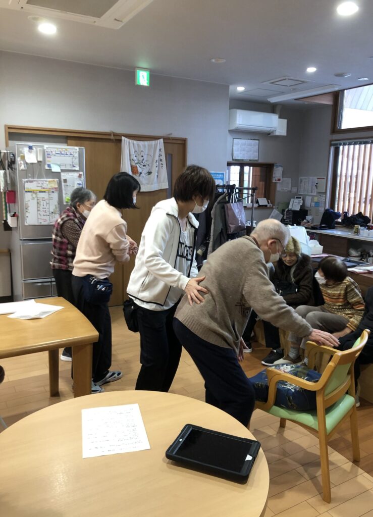 避難訓練の様子